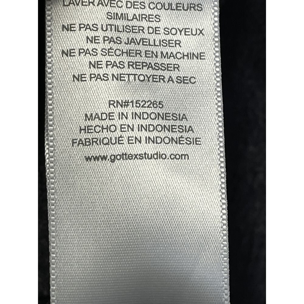 Gottex Studio Pullover Womens Small Black Metallic Sheen Long Sleeve Layered Top - Picture 8 of 9